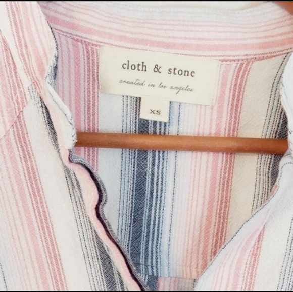 CLOTH & STONE Striped "Fray" Dress XS - Picture 5 of 5